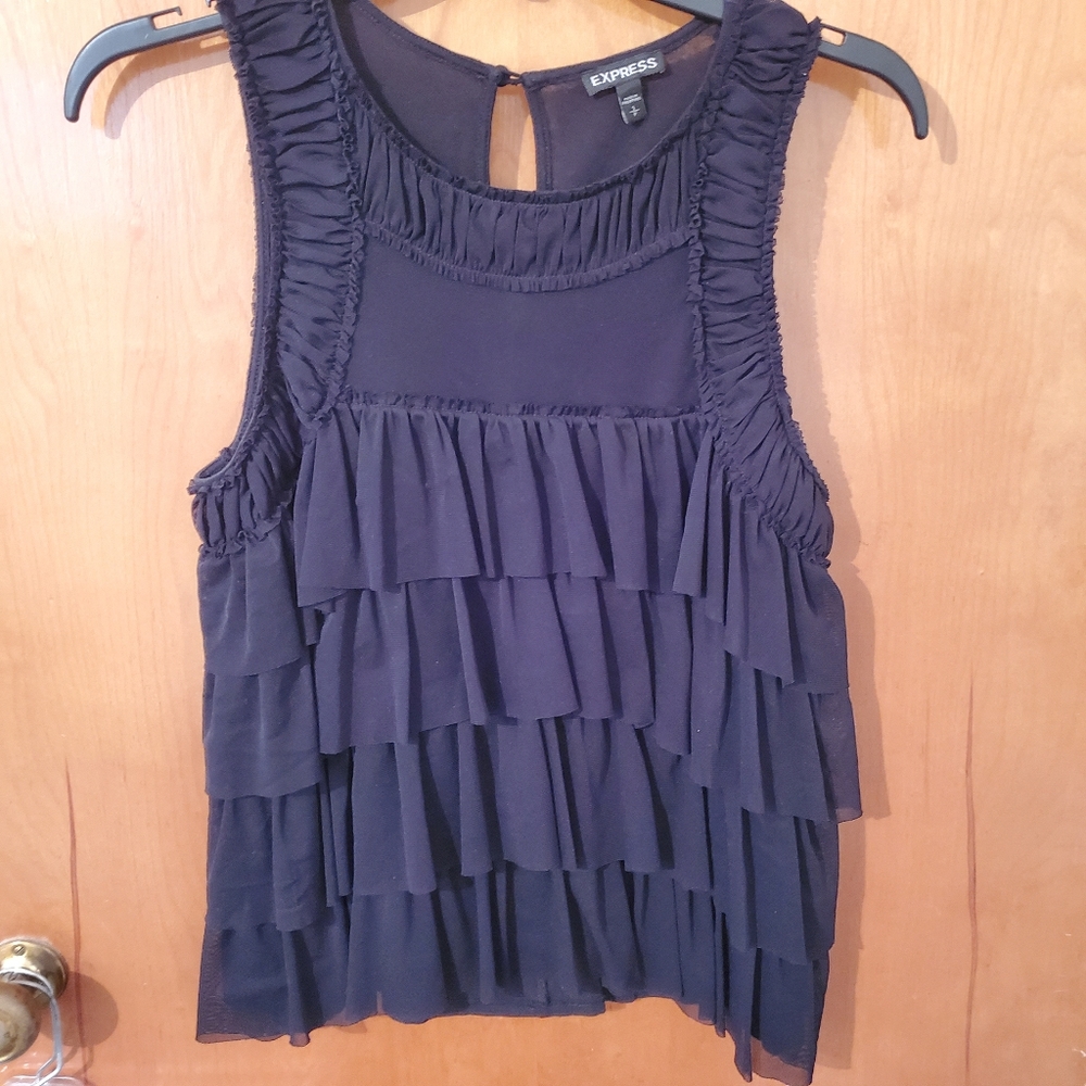 Sz S Black Dressy Express Tank